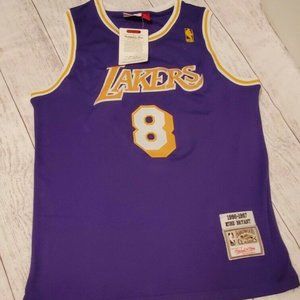 Kobe Bryant #8 Men's Lakers Purple Throwback Jersey